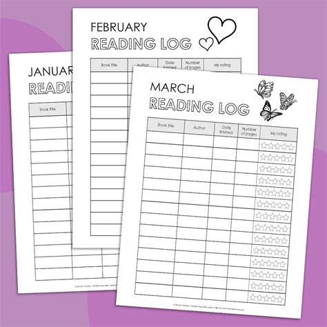 Free Reading Log Printable Bundle To Track Student Achievement - In ...