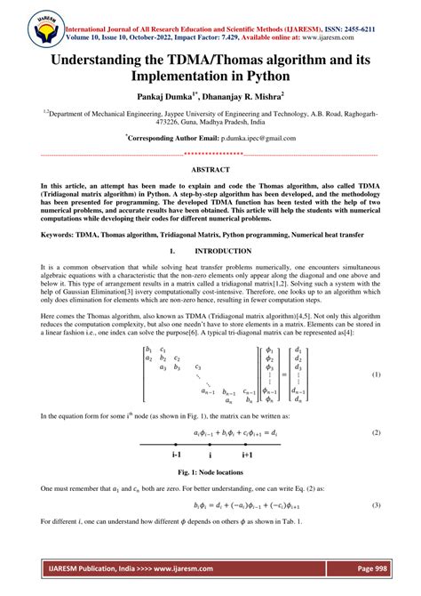 Image result for Thomas Algorithm Python Code
