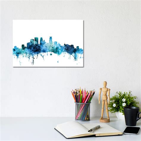 Latitude Run Richmond, Virginia Skyline by Michael Tompsett - Wrapped Canvas Art Prints ...