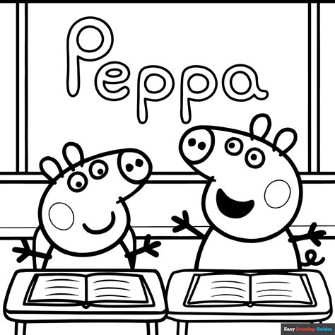 Coloring Page Peppa Pig