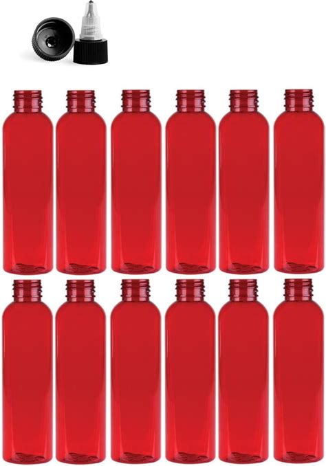 PremiumEssentialOil 4 Ounce Cosmo Round Bottles, PET Plastic Empty ...