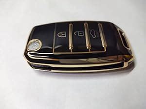 AutoMoto Key Cover Black Remote Key Shell TPU Key Case Pad Three Button ...