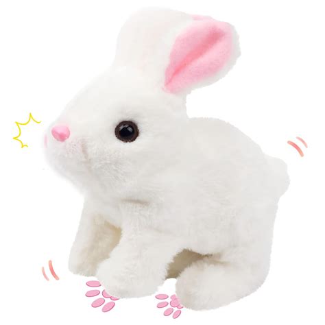 Plush Interactive Toy Hopping Rabbit Interactive Electronic Pet Plush ...