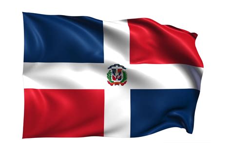 Dominican Republic Waving flag Realistic Transparent Background ...