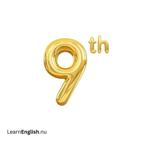 Ordinal Numbers in English 1 to 1000000 - learn english