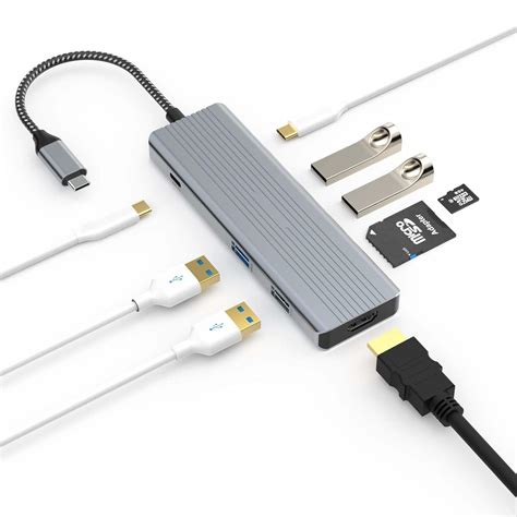 SUTOUG Docking Station, 9-in-1 USB C Hub Multiport Adapter with 4K HDMI ...