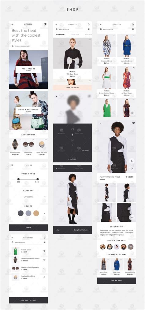 Tydmoto IO-男装时尚APP购物网界面设计