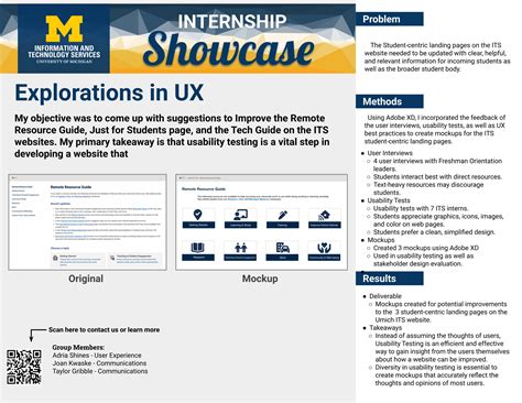 Explorations in UX | ITS Summer Internship Program