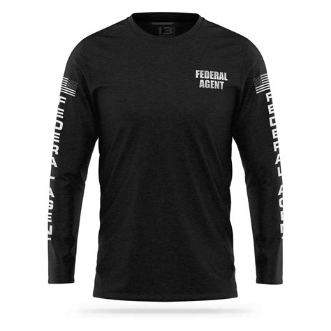 [FEDERAL AGENT] Reflective Cotton Blend Long Sleeve [BLK/REF] | 13 ...