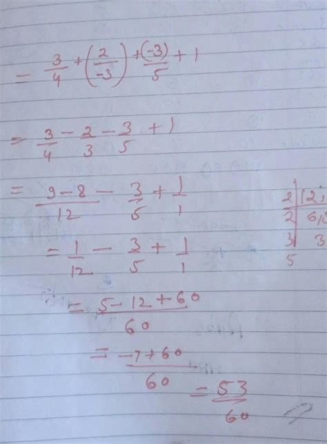 By suitable arrangement find the sum -9/5+(2/3)+1/5+3/5 - Brainly.in
