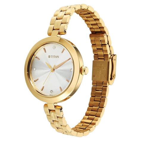 Buy Online Titan Titan Karishma Quartz Analog Pink Dial Golden ...