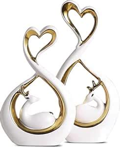 Buy Modern Heart Sculptures, Home Decor for Bedroom, Bathroom Decor ...