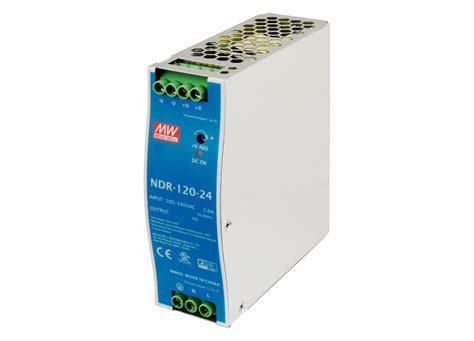 Zasilacz impulsowy 24V DC 5A NDR-120-24 MEAN WELL