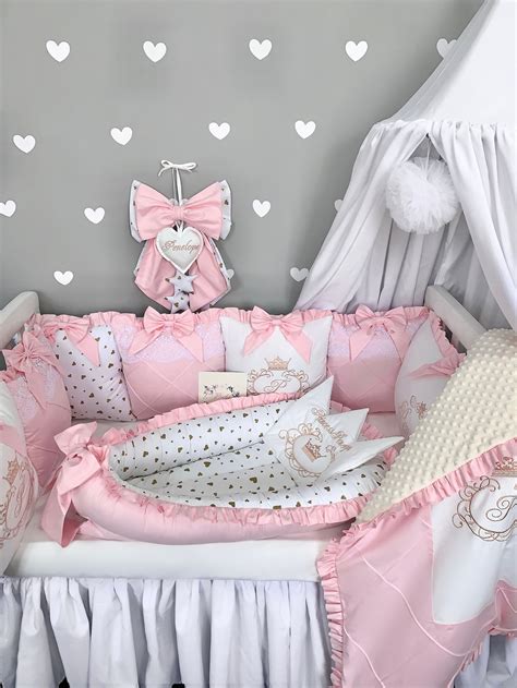 Baby Girl Bedding crib bedding set cot bedding pink crib | Etsy