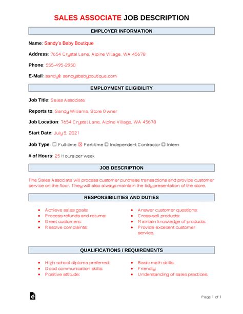 Image result for Sales Associate Job Description