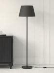 Modern & Sleek Standing Lamp With Black Lampshade | Floor Lamp — IKIRU