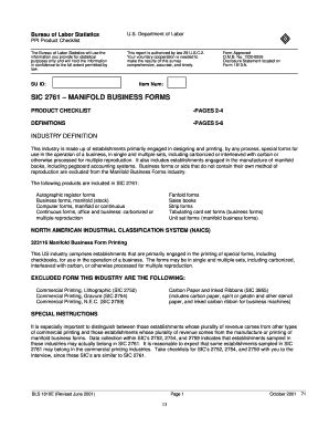Fillable Online bls Manifold business forms - bls Fax Email Print ...