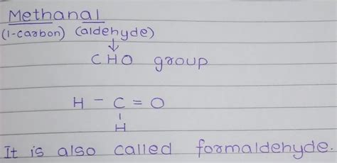 Structure of methanal - Brainly.in
