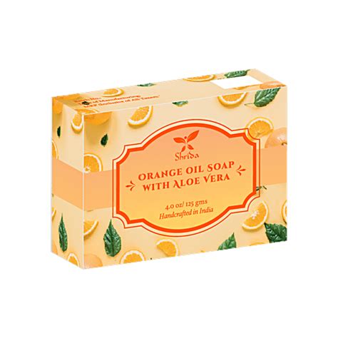 Buy Shrida Orange Oil Soap - With Aloe Vera, Rich In Vitamin C ...