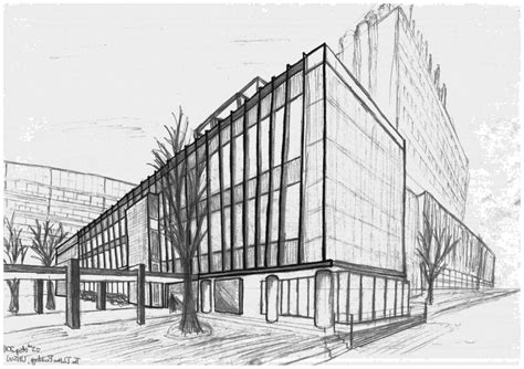 Image result for Building Perspective Drawing