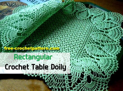 Image result for Crochet Rectangle Doily Pattern