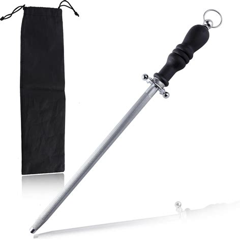 LEONTOOL Professional Knife Sharpener Rod, 15 Inch Honing Steel ...