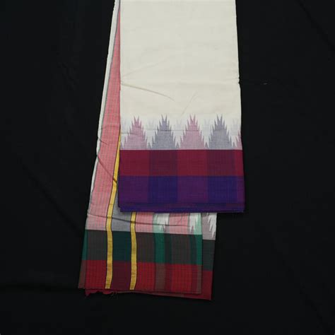 Hayagrivas Handloom 9*5 Pure Cotton Dhoti 4 inch Border KBE608F4-1 ...