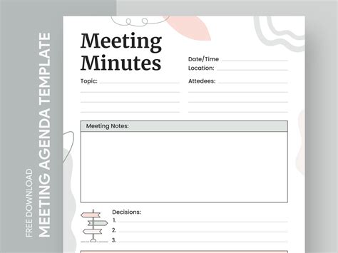 Meeting Minutes Template 的图像结果
