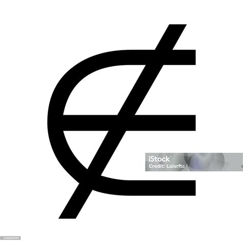 Not An Element Of Math Sign Stock Illustration - Download Image Now - Algebra, Business ...
