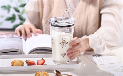 Buy FREYA ENTERPRISE Random Design Glass Sipper, Mug for Kids with Lid ...