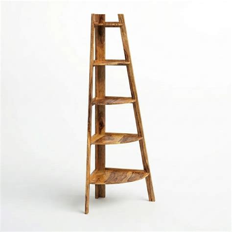 The Helix Corner Bookshelf - Space Saving Ladder Unit – Ranthari Living