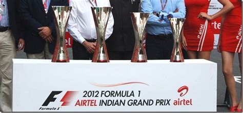 2012 Airtel Indian Grand Prix Formula One Trophy Unveiled » Car Blog India