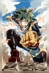 Midoriya Izuku My Hero Academia Matte Finish Poster Paper Print ...