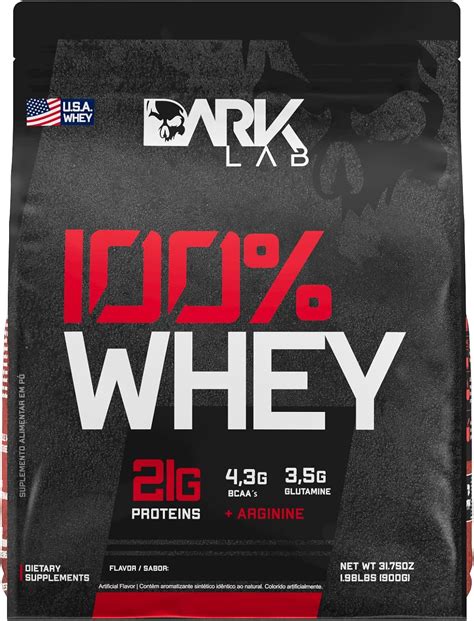Amazon.com: Dark Lab 100% Whey Protein Powder, Vanilla, 2 Pound, 30 ...