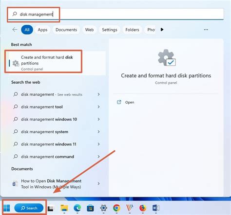 Open Disk Management 的图像结果