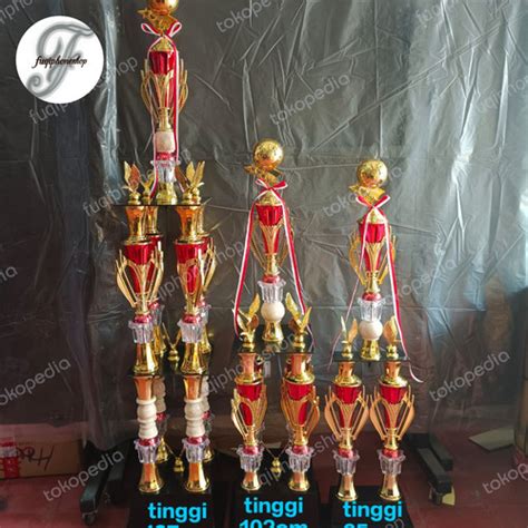 Jual PIALA TROPHY BOLA FUTSAL 2 TINGKAT KAKI 4 1 SET (K4K4K2) - Jakarta ...