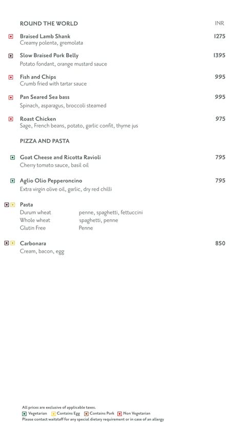 Menu at Latest Recipe, Gurugram, Mehrauli-Gurgaon Rd
