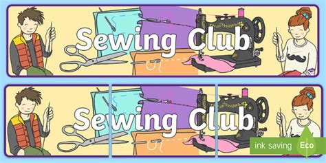 Sewing Club Display Banner