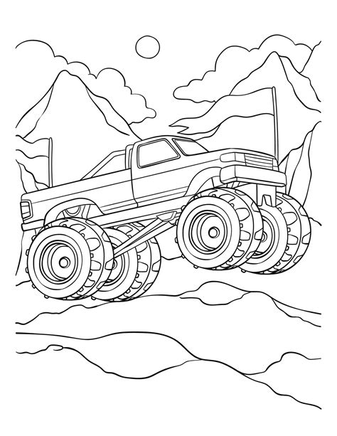 Monster Truck Coloring Pages