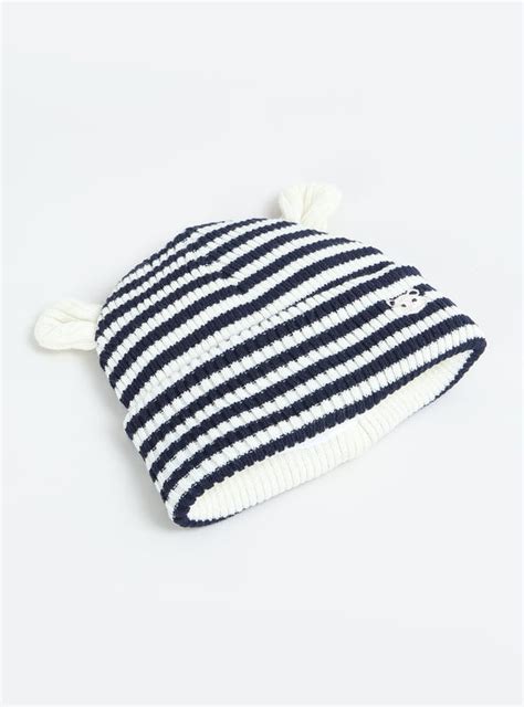 Buy Kids Knit Striped Beanie with Mittens Online at just Rs. 399.0 ...