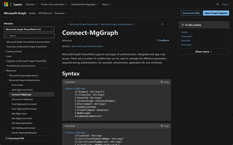Image result for Connect to MS Graph PowerShell