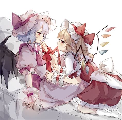 remilia scarlet and flandre scarlet (touhou) drawn by sorani_(kaeru0768 ...