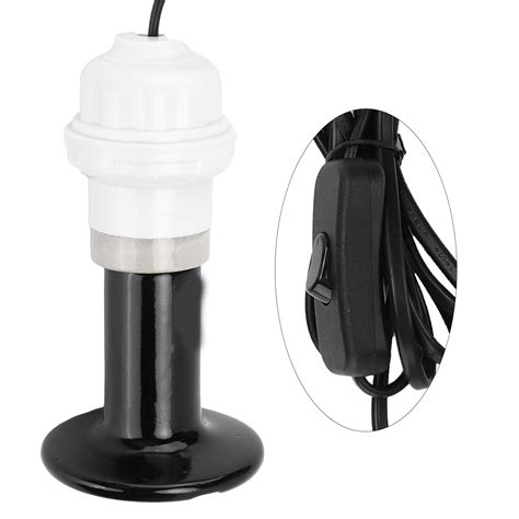 Buy Reptile Heat Lamp, 100W E27 Heating Lamp Holder Ceramic Heat Lamp ...