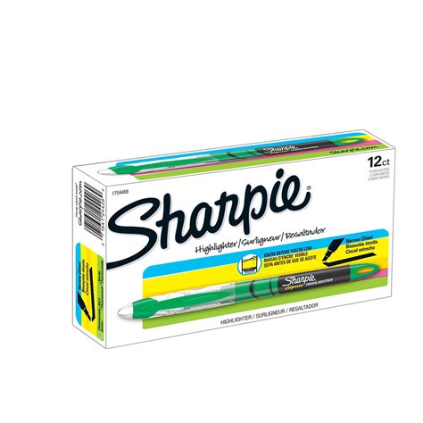 Sharpie Green Chisel Tip Liquid Highlighters | Quill.com