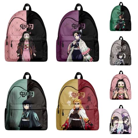 Demon Slayer backpack for students nezuko shinobu tanjiro backpack ...