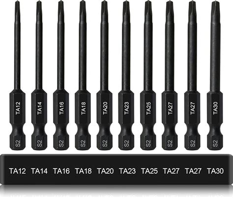 CYLBAQ 10PCS Magnetic Triangle Head Screwdriver Bits, 65mm S2 Steel ...
