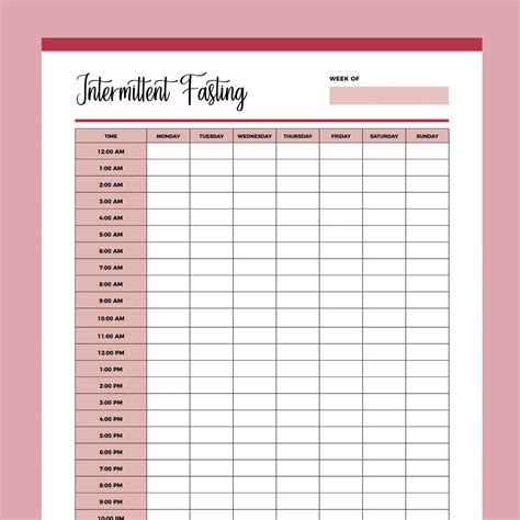 Image result for Intermittent Fasting Printable Guide