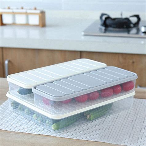 Buy TEKREVA Fridge Container Box Plastic Fridge Storage Containers ...