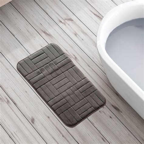 Buy Buttercup Lines Memory Foam Anti-Slip Embossed Bath Mat - 40x60cm ...