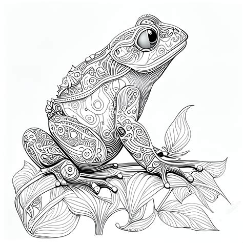 Adult Coloring Pages Frogs